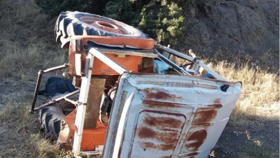 Amasya’da traktör devrildi: 1 ölü