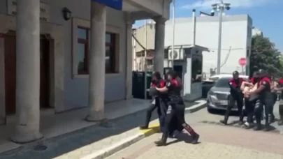 Adliyedeki kavgaya giderken polis durdurdu