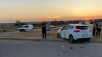 Kırklareli'de motosiklet otomobile çarptı
