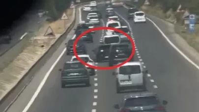 İnegöl’de makas atan sürücüye 10 bin lira ceza kesildi
