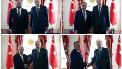 Derbi öncesi sürpriz buluşma! Cumhurbaşkanı Erdoğan, 4 büyük kulübün başkanlarını kabul etti