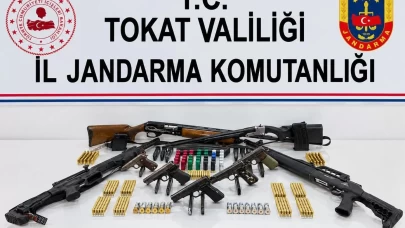 Tokat’ta silah kaçakçılığı operasyonu: 5 gözaltı
