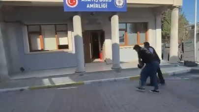 Eyüpsultan’da polise çarpan sürücüye kelepçe