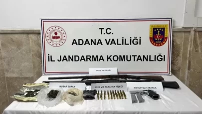 Adana’da silah ve uyuşturucu operasyonu: 5 gözaltı