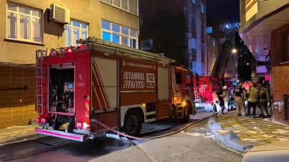 Esenler’de boşaltılan 4 katlı binada yangın paniği!