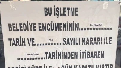 Zincir markete kilit vuruldu