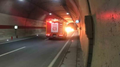 Tünelde yarış faciayla bitti! Sürücü yanarak can verdi