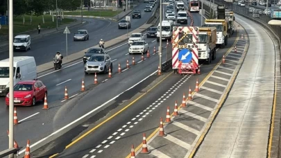 Kritik otoyollar ve çevre yollarında şeritler kapatıldı