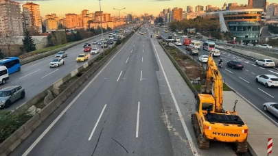 Dev otoyollarda şeritler kapatıldı, ulaşım kontrollü!