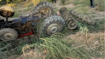 Manisa Alaşehir’de traktör kazası
