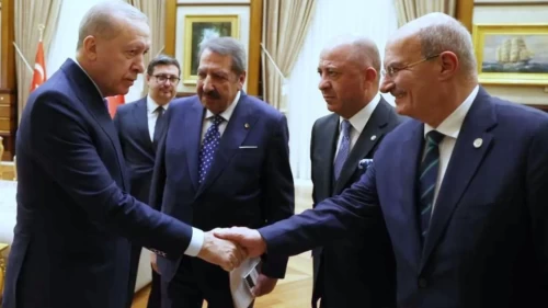 Cumhurbaşkanı Erdoğan, ATO Başkanı Gürsel Baran’ı kabul etti