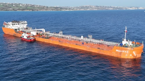 Saldırıya uğrayan Rus tankeri Sinop açıklarında incelemeye alındı