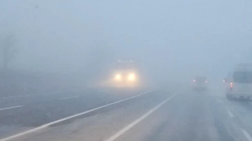 Çankırı–Ankara kara yolunda sis etkili