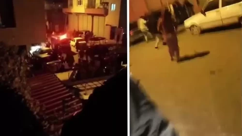 İki aile birbirine girdi, mahalle savaş alanına döndü