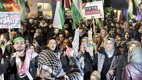 Berlin’de Filistin için yapılan yürüyüşte polis müdahalesi gerginliği artırdı