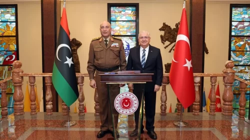 Bakan Güler, Libya Genelkurmay Başkanı Orgeneral Al-Haddad'ı kabul etti
