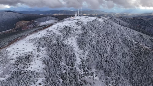 Samsun'un Dürtmen Dağı beyaza büründü