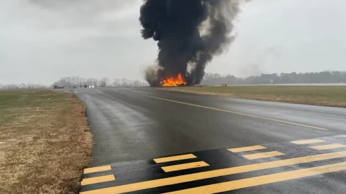 ABD’de uçak kazası! North Carolina’da iniş sırasında düştü