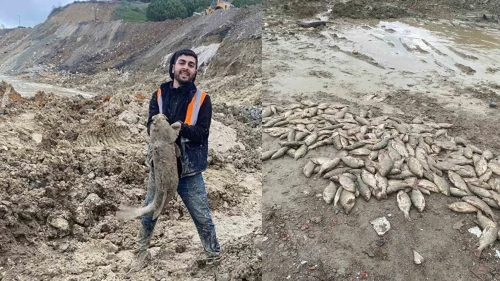 Sinop'ta balıkların şikayetini duyuran Özgür Özel, Arnavutköy'deki balıkları yetim bıraktı
