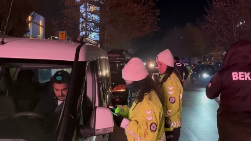 Bursa’da eş zamanlı denetim: Araçlar tek tek arandı