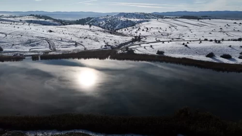 Kar sonrası güneş sürprizi! Bolu Gerede’de kartpostallık görüntüler
