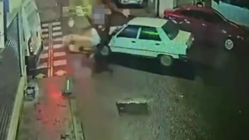 Tekirdağ'da feci kaza kamerada