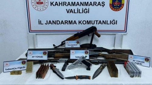 Afşin’de cephanelik baskını! Kalaşnikof ele geçirildi, 1 kişi tutuklandı
