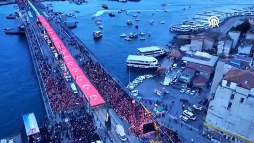 Filistin için İstanbul tek yürek!