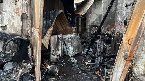 Güvenlik kamerası kaydetti: 58 yaşındaki adam alevlerin arasında kaldı