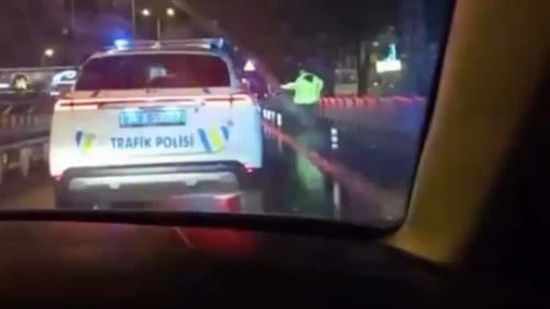 Polisin üzerine sürdü, alkollü sürücü tutuklandı