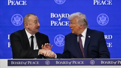 Trump ve Aliyev Davos'ta Görüştü