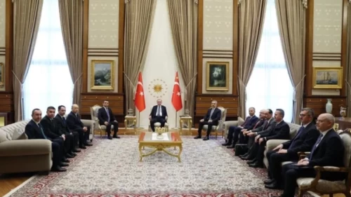 Cumhurbaşkanı Erdoğan, Özbekistan heyetini kabul etti