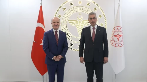 Sağlık Bakanı Memişoğlu, YÖK Başkanı Özvar ve beraberindeki heyetle görüştü