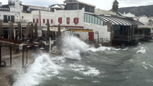 Bodrum’da fırtına alarmı: Feribot seferleri iptal