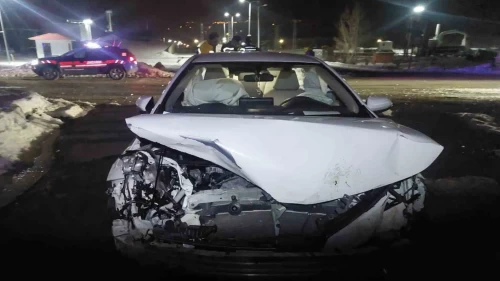 Bingöl’de gece yolunda korku dolu olay! Otomobil domuz sürüsüne daldı