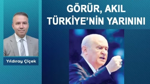 Göz dağın arkasını görür, akıl Türkiye'nin yarınını