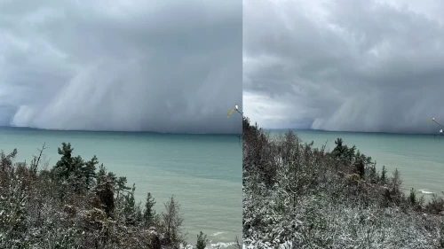 Karadeniz üzerinde sıradışı manzara! Sosyal medyada gündem oldu