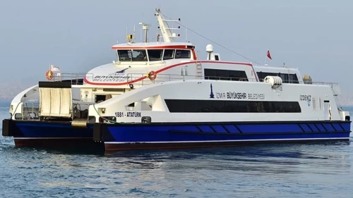 İzmirliler dikkat! Şiddetli rüzgar nedeniyle vapur seferleri iptal edildi