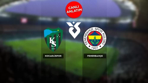 Süper Lig'de Kocaelispor-Fenerbahçe maçı canlı anlatım | Canlı Skor