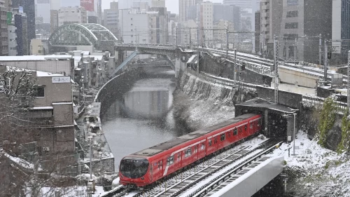 Tokyo’ya yılın ilk karı düştü! Beyaz manzara kartpostallık görüntüler oluşturdu
