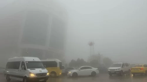 Artuklu’da görüş mesafesi 10 metreye düştü