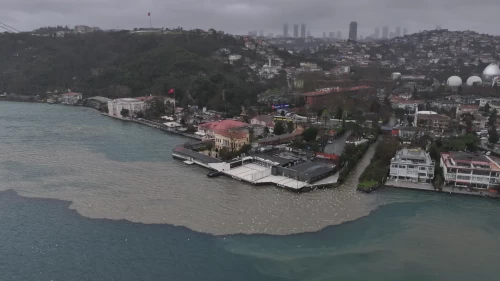 İstanbul Boğazı'nın rengi değişti