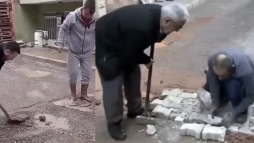 İzmir Karabağlar’da belediye yok, kürek var: Halk kendi yolunu yaptı