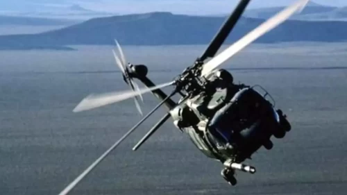 Askeri helikopter düştü!