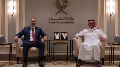 Dışişleri Bakanı Fidan, Katar Savunma Bakanı Al Thani ile bir araya geldi