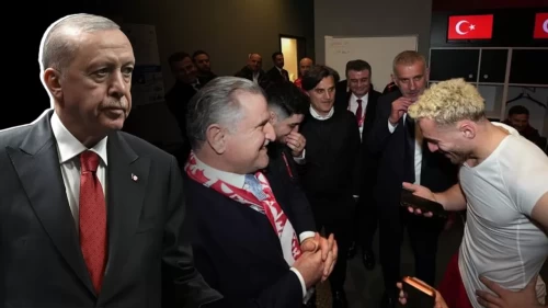 Cumhurbaşkanı Erdoğan, A Milli Futbol Takımı'nı tebrik etti