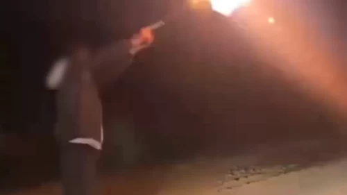 İnegöl'de tabancayla havaya ateş açan şahıs sosyal medyada gündem oldu! Gözaltına alındı!