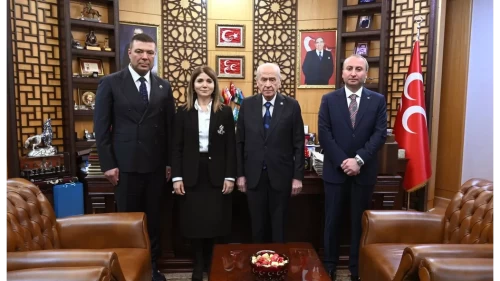 MHP Lideri Devlet Bahçeli bayramlaşma heyetini kabul etti