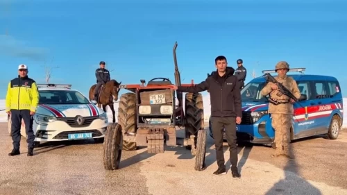 Çalınan traktörü 1600 km ötede bulundu