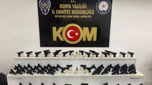 Konya'da silah kaçakçılarına operasyon yapıldı